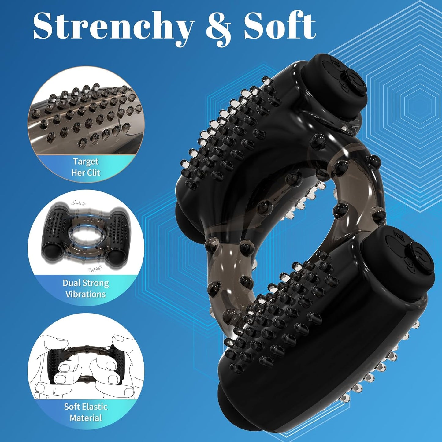 PulseRing Duo Cock Ring – Dual Bullet Vibrator - Vixen | Nova Network