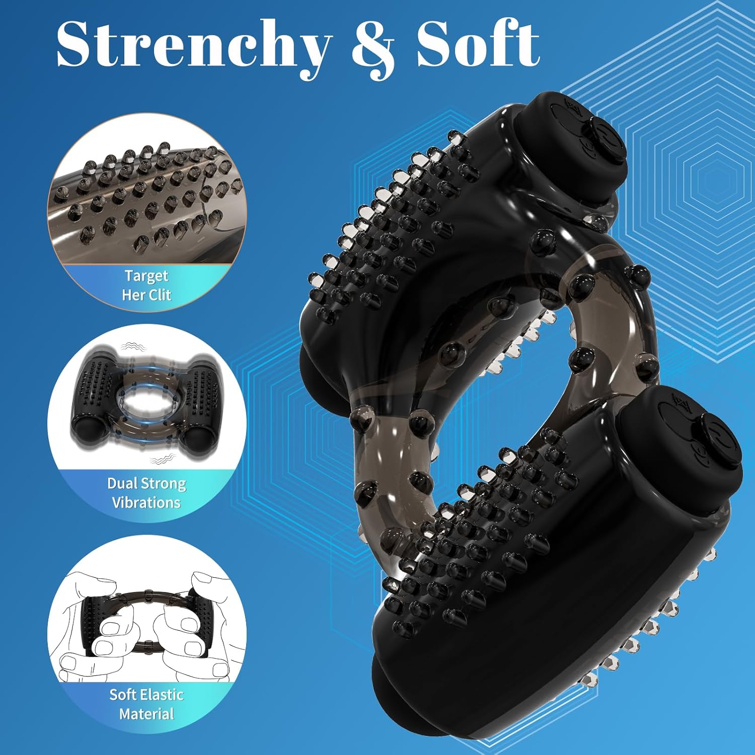 PulseRing Duo Cock Ring – Dual Bullet Vibrator - Vixen | Nova Network