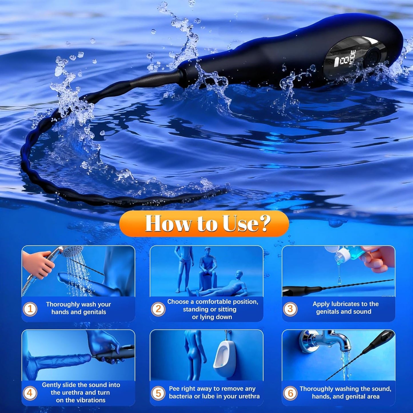 PulseSound Vibrating Urethral Sound Penis Plug - Vixen | Nova Network
