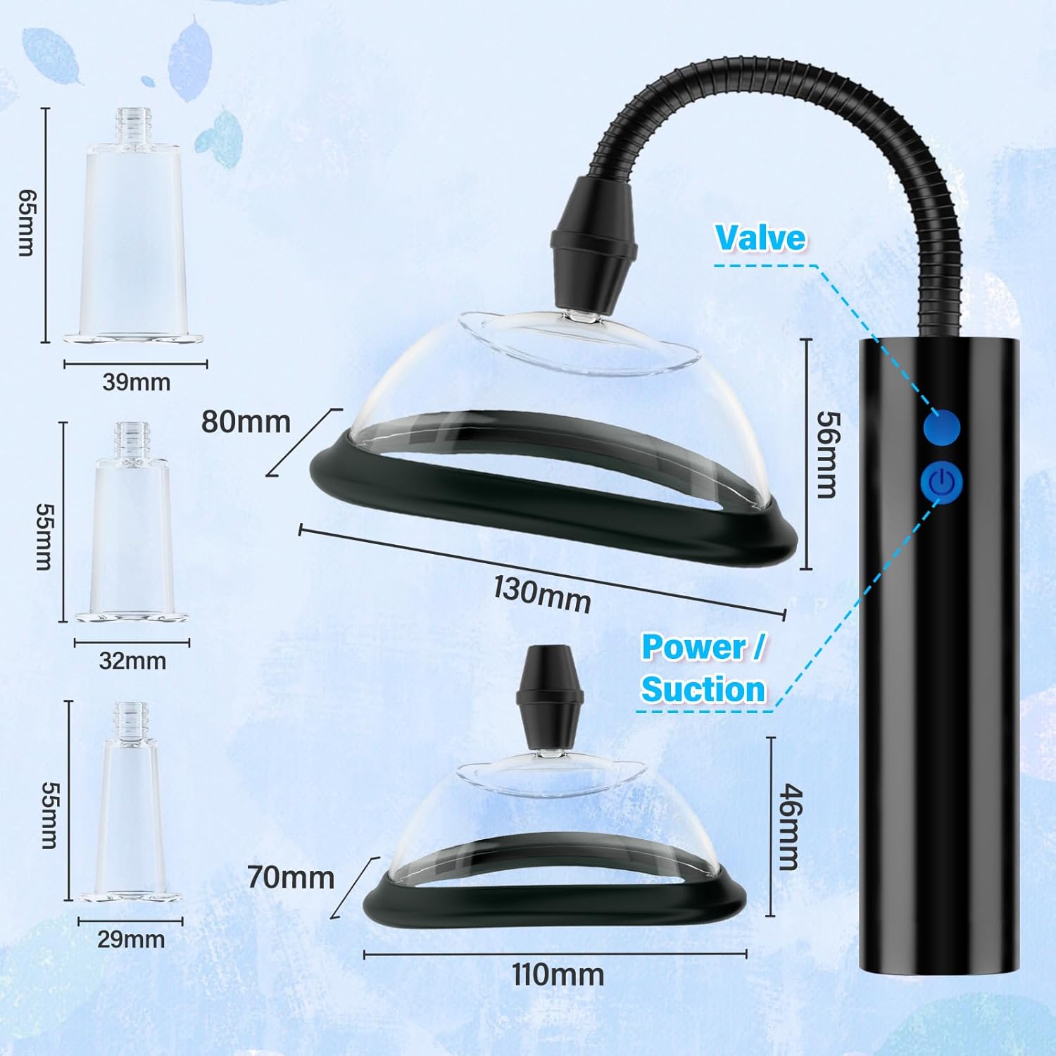 PulseSuction Clit & Nipple Suction Pump Kit - Vixen | Nova Network