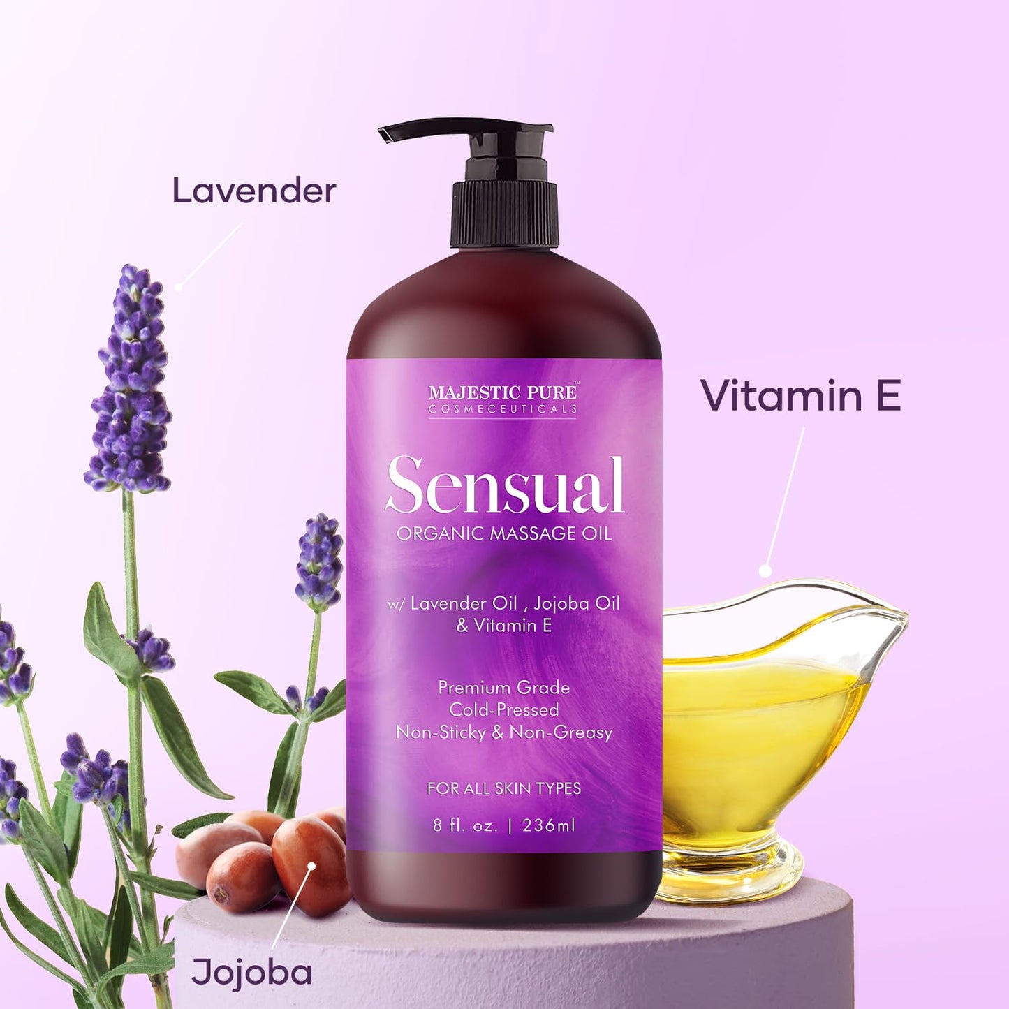 Pure Organic Sensual Massage Oil - Vixen | Nova Network