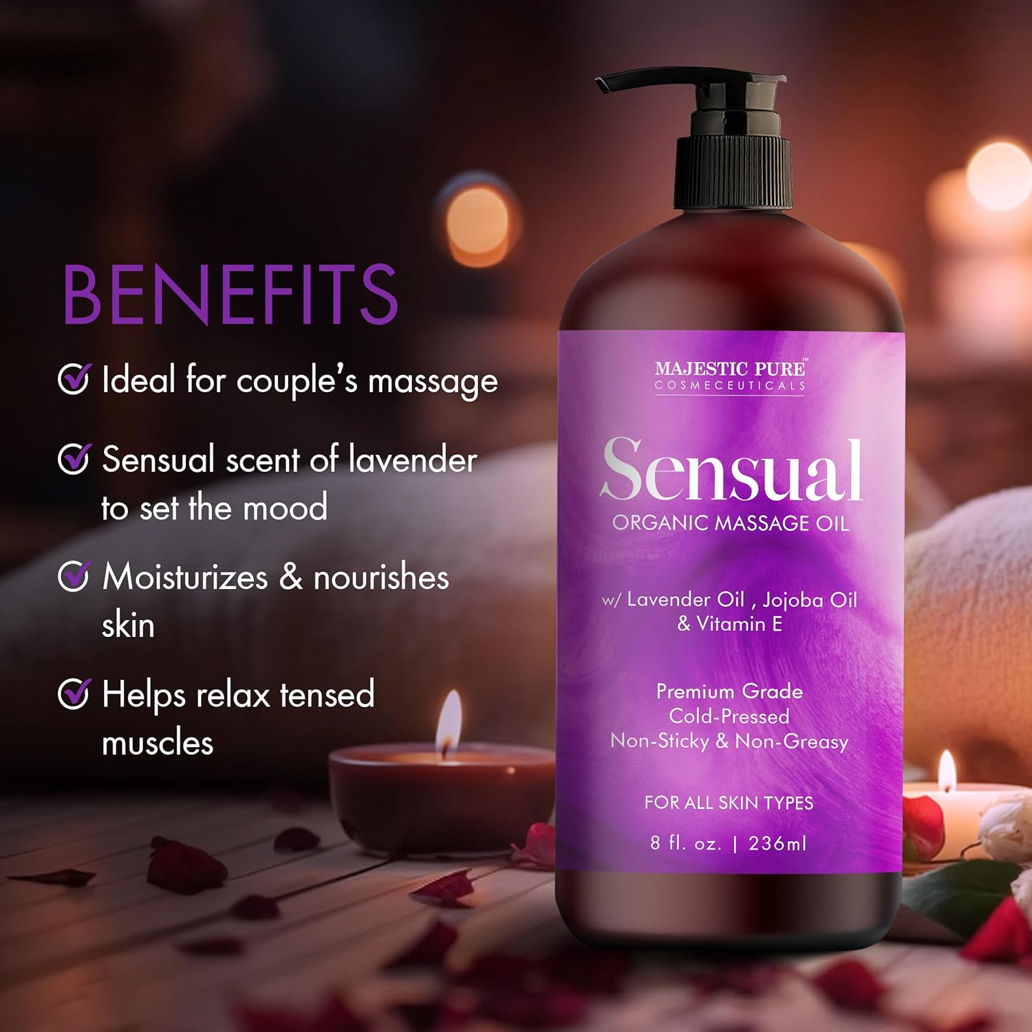 Pure Organic Sensual Massage Oil - Vixen | Nova Network