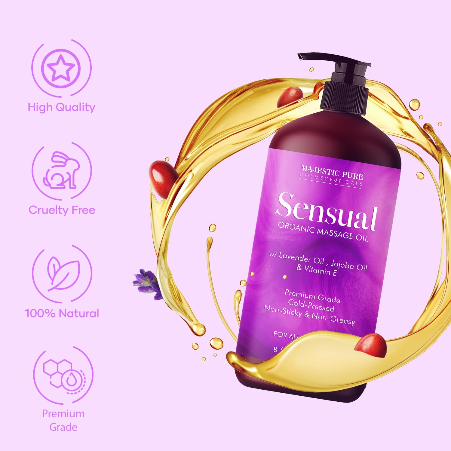 Pure Organic Sensual Massage Oil - Vixen | Nova Network