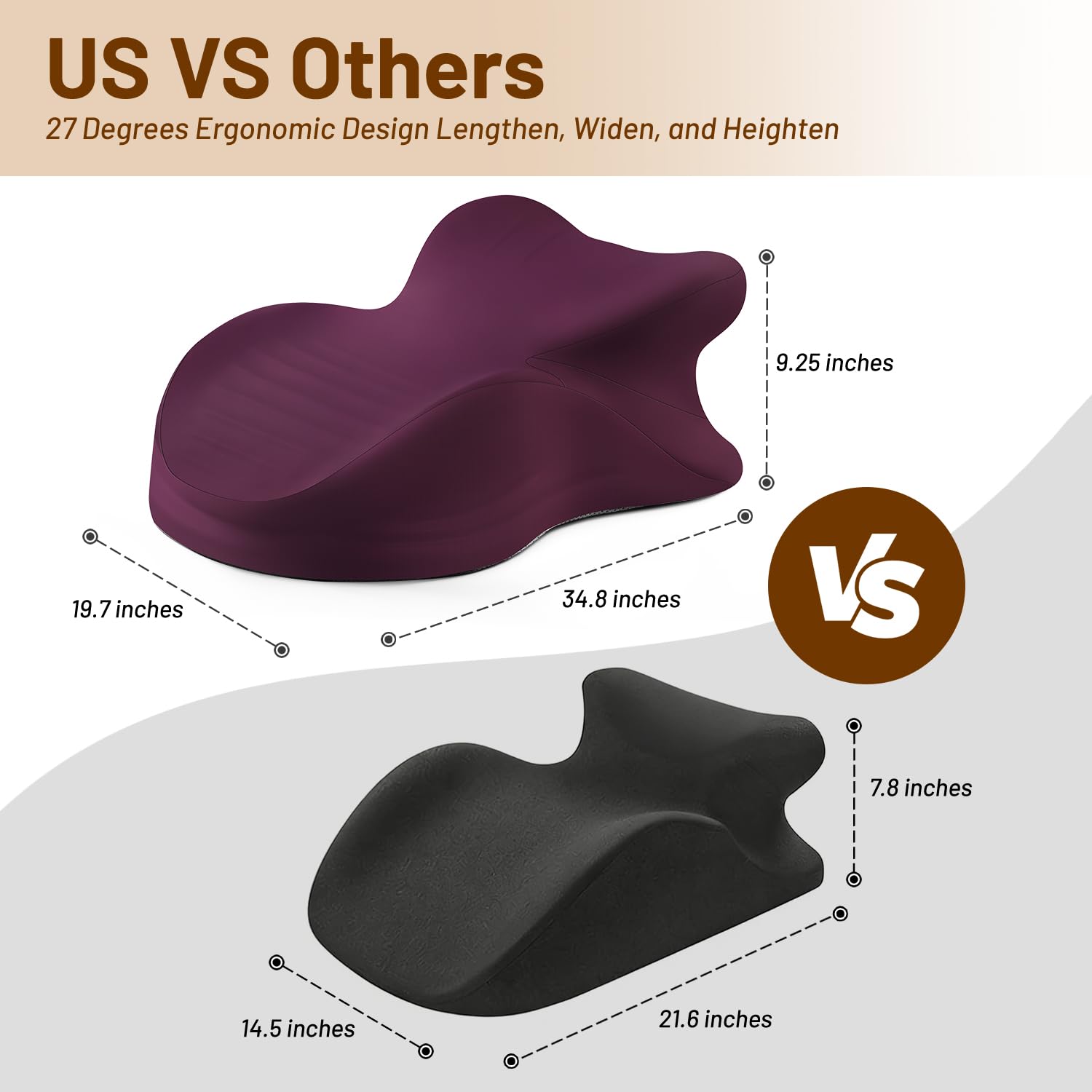 Purple Couples Intimacy Position Support Pillow - Vixen | Nova Network