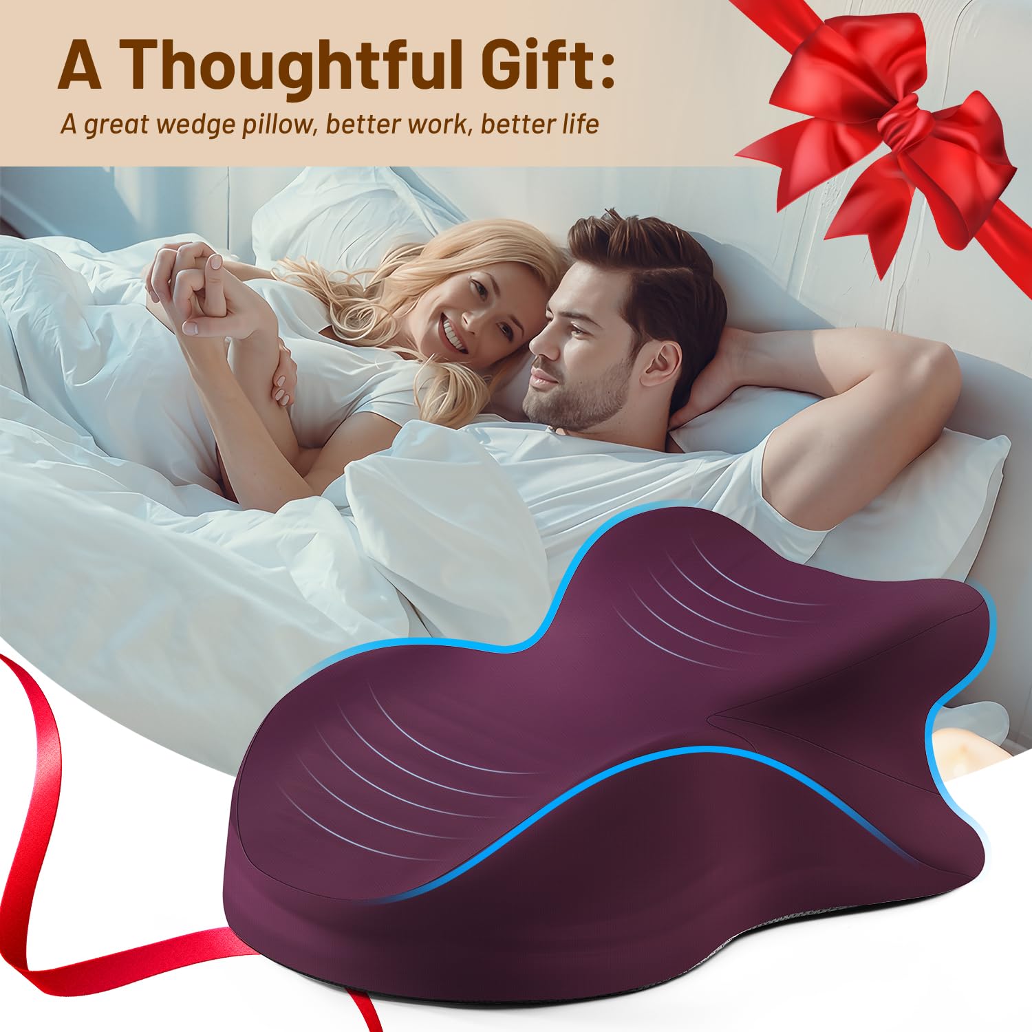 Purple Couples Intimacy Position Support Pillow - Vixen | Nova Network