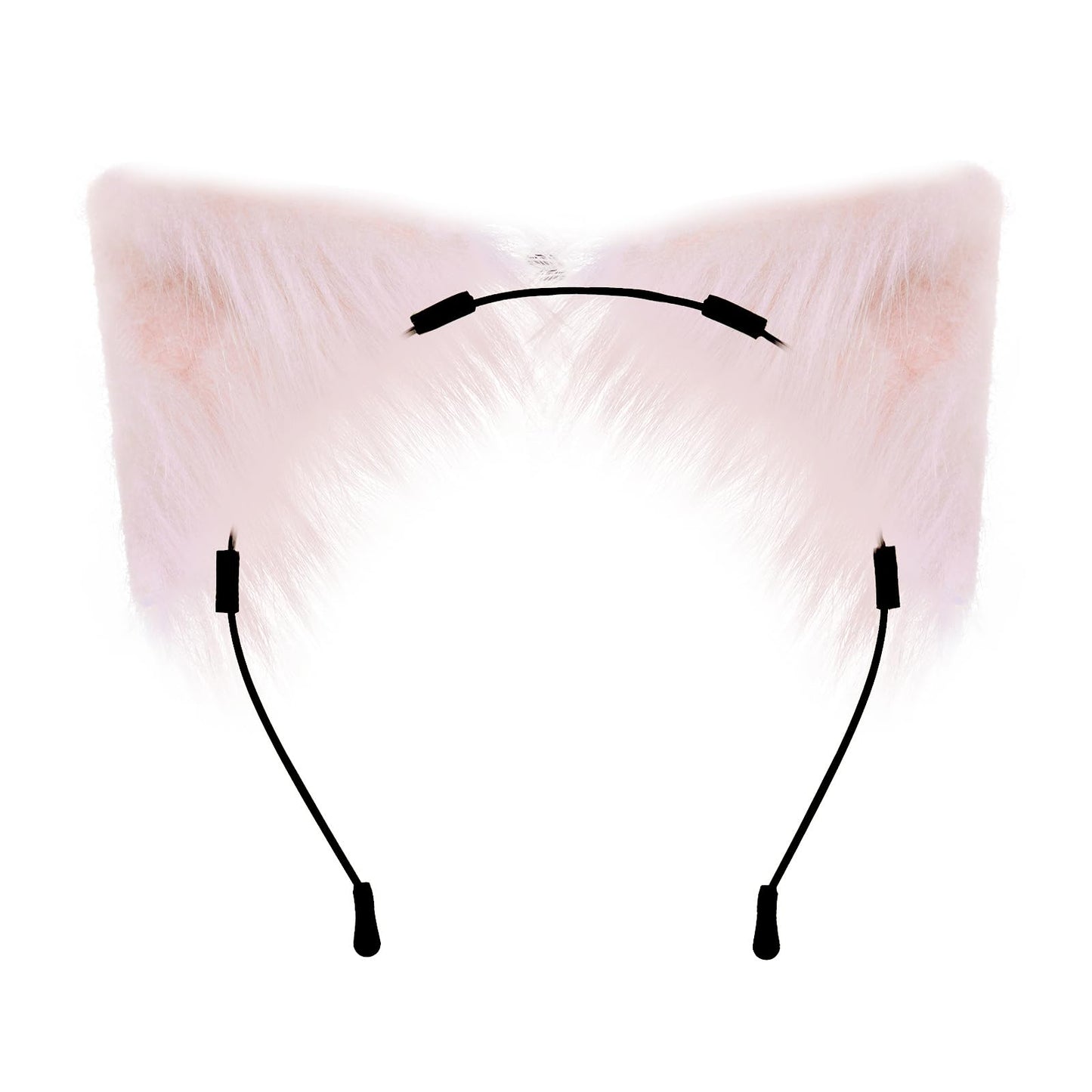 QinRuan Cat Ears and Wolf Fox Animal Tail Cosplay Costume Faux Fur Hair Clip Headdress Halloween Leather Neck Chocker Set - Vixen | Nova Network