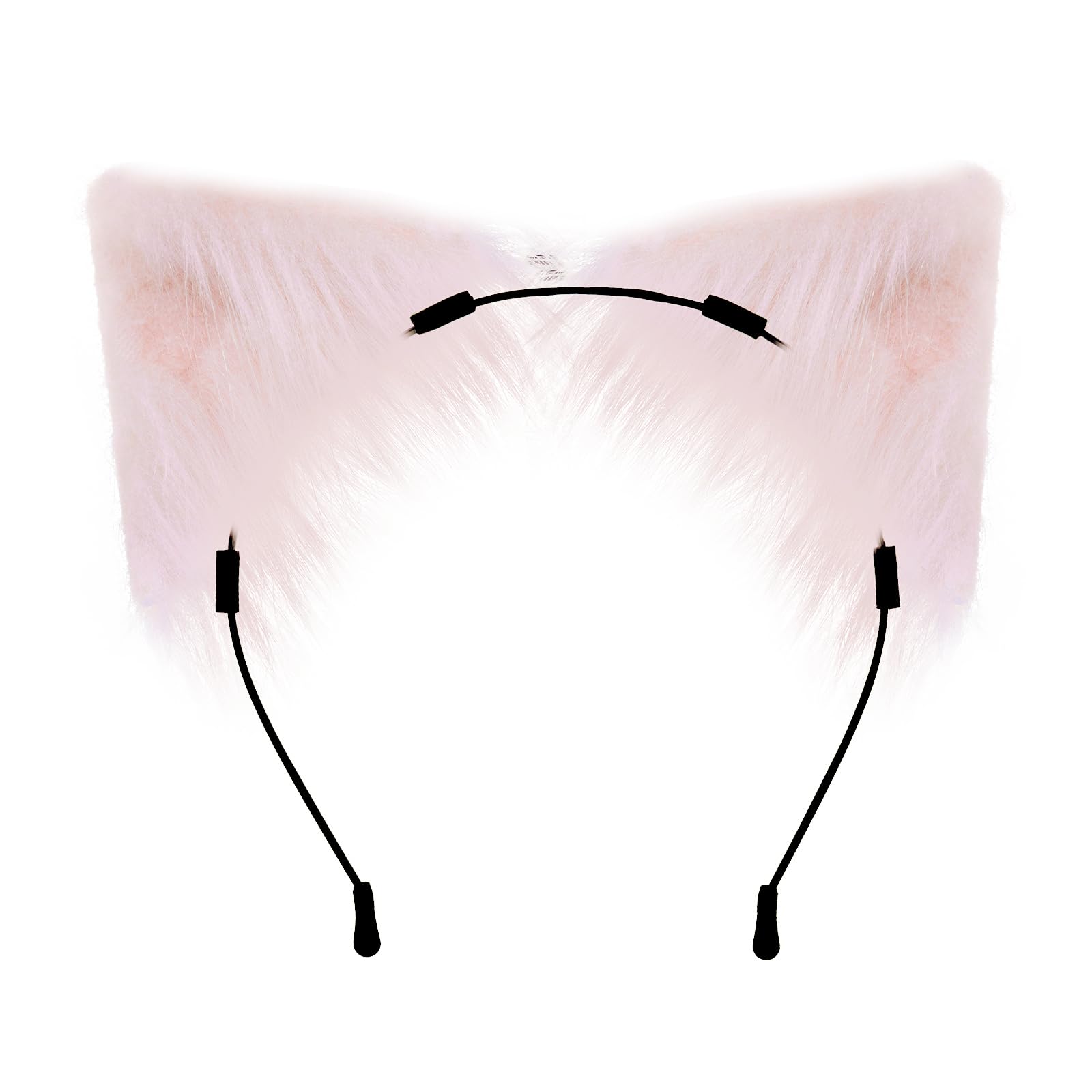 QinRuan Cat Ears and Wolf Fox Animal Tail Cosplay Costume Faux Fur Hair Clip Headdress Halloween Leather Neck Chocker Set - Vixen | Nova Network