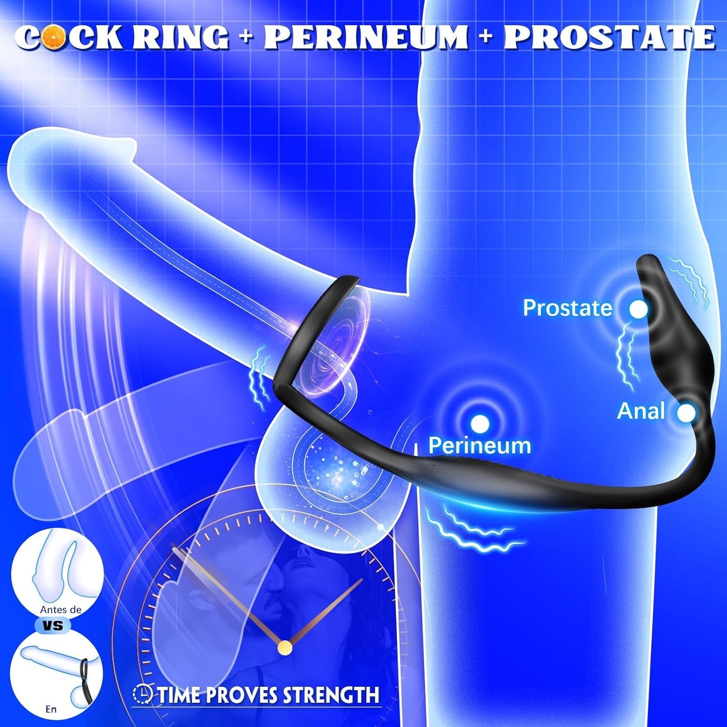 QuadRing 4-in-1 Prostate Massager Cock Ring - Vixen | Nova Network