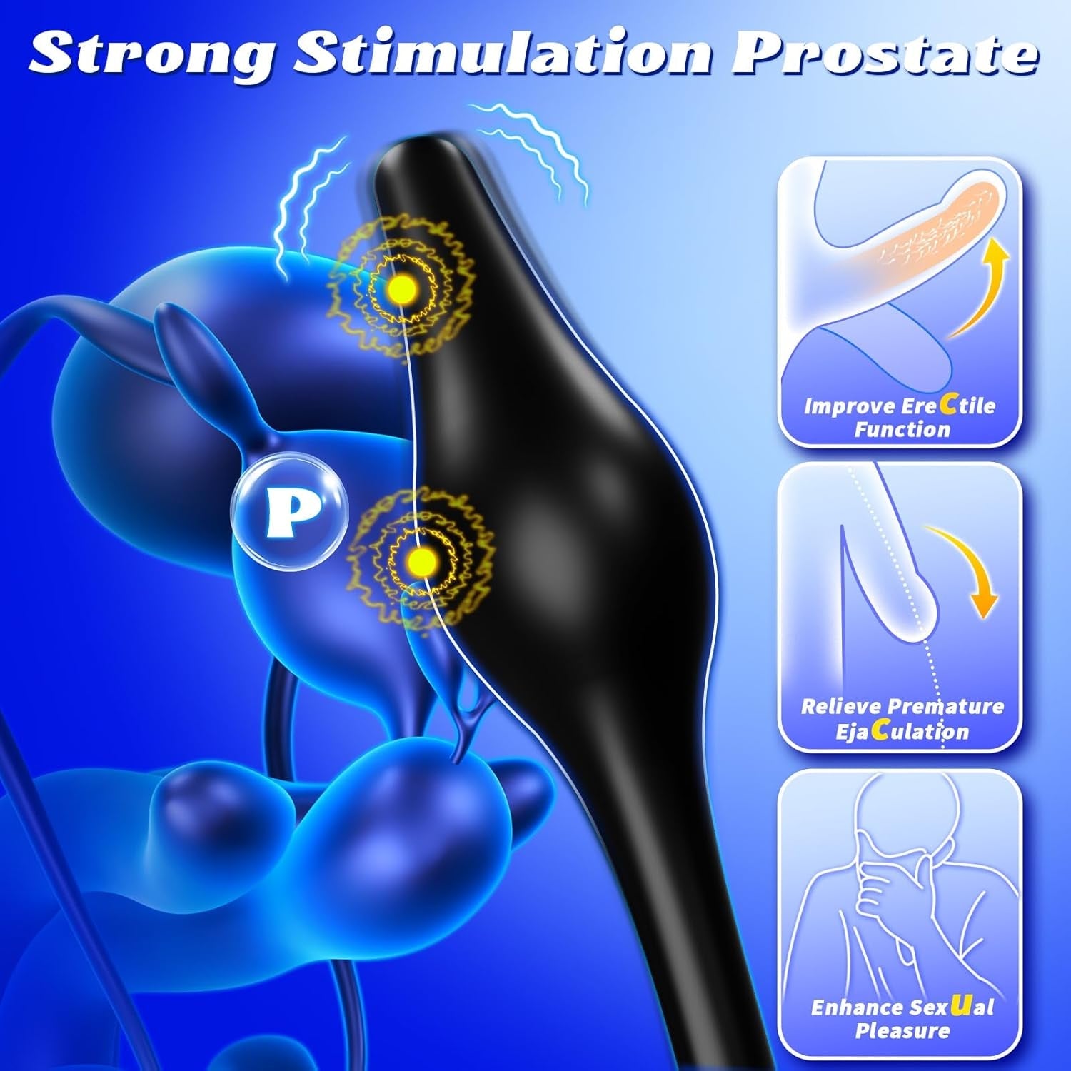 QuadRing 4-in-1 Prostate Massager Cock Ring - Vixen | Nova Network