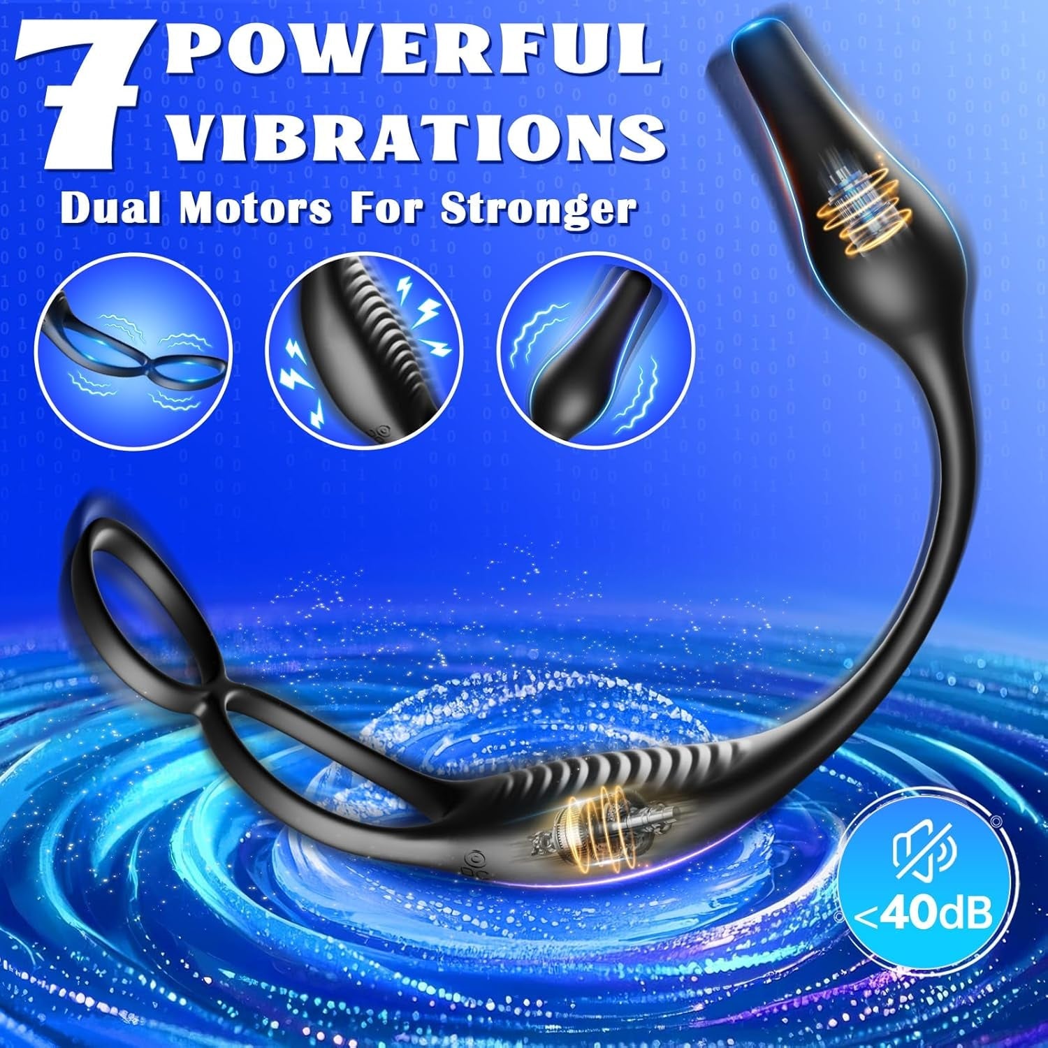 QuadRing 4-in-1 Prostate Massager Cock Ring - Vixen | Nova Network