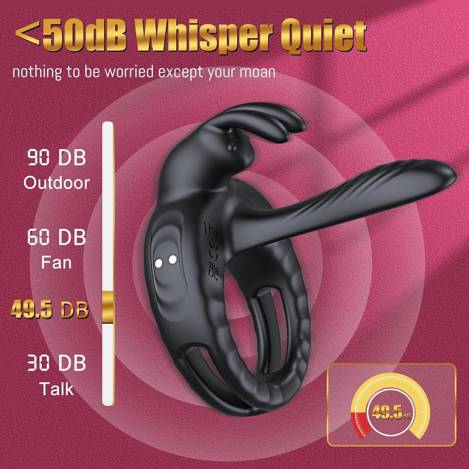 QuadRush 4 - in - 1 Vibrating Penis Ring - Vixen | Nova Network