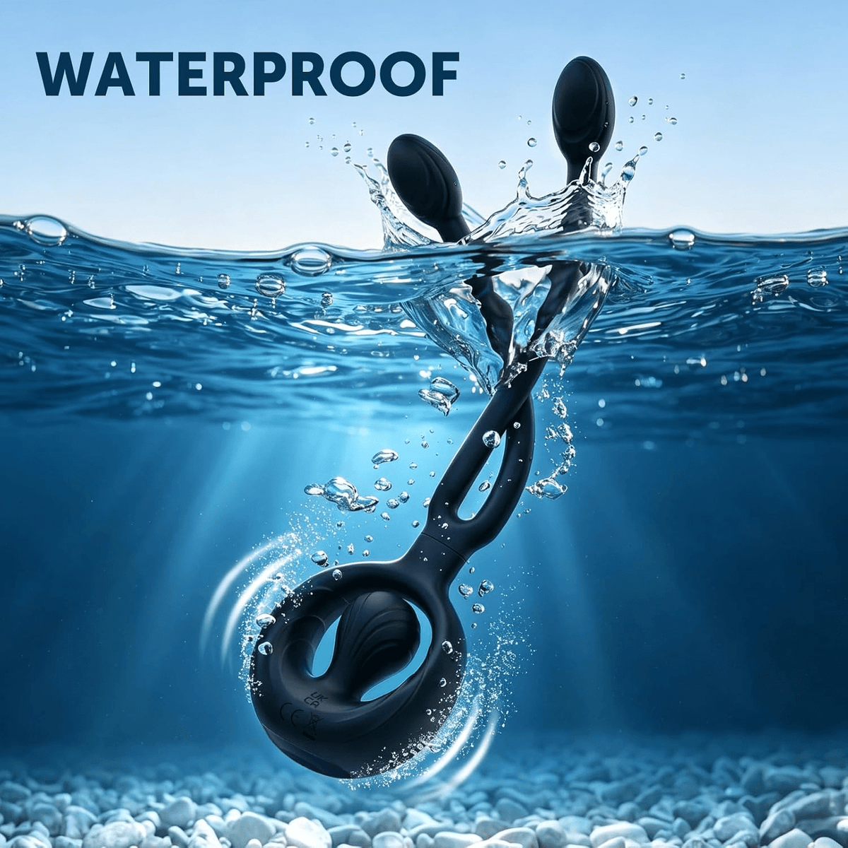 QuadZone Vibrating Cock Ring & Anal Plug – Dual Bullet, 10 Modes - Vixen Adult Playroom