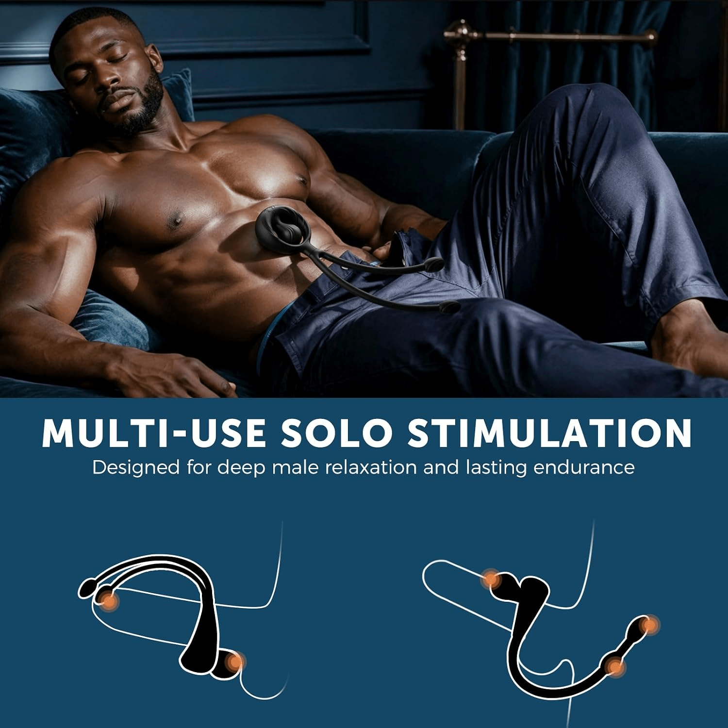 QuadZone Vibrating Cock Ring & Anal Plug – Dual Bullet, 10 Modes - Vixen Adult Playroom