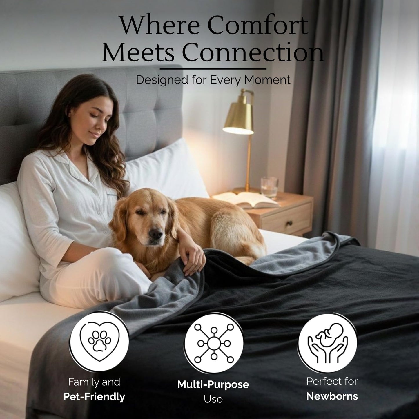 Queen Waterproof Intimacy Fleece Blanket - Vixen | Nova Network