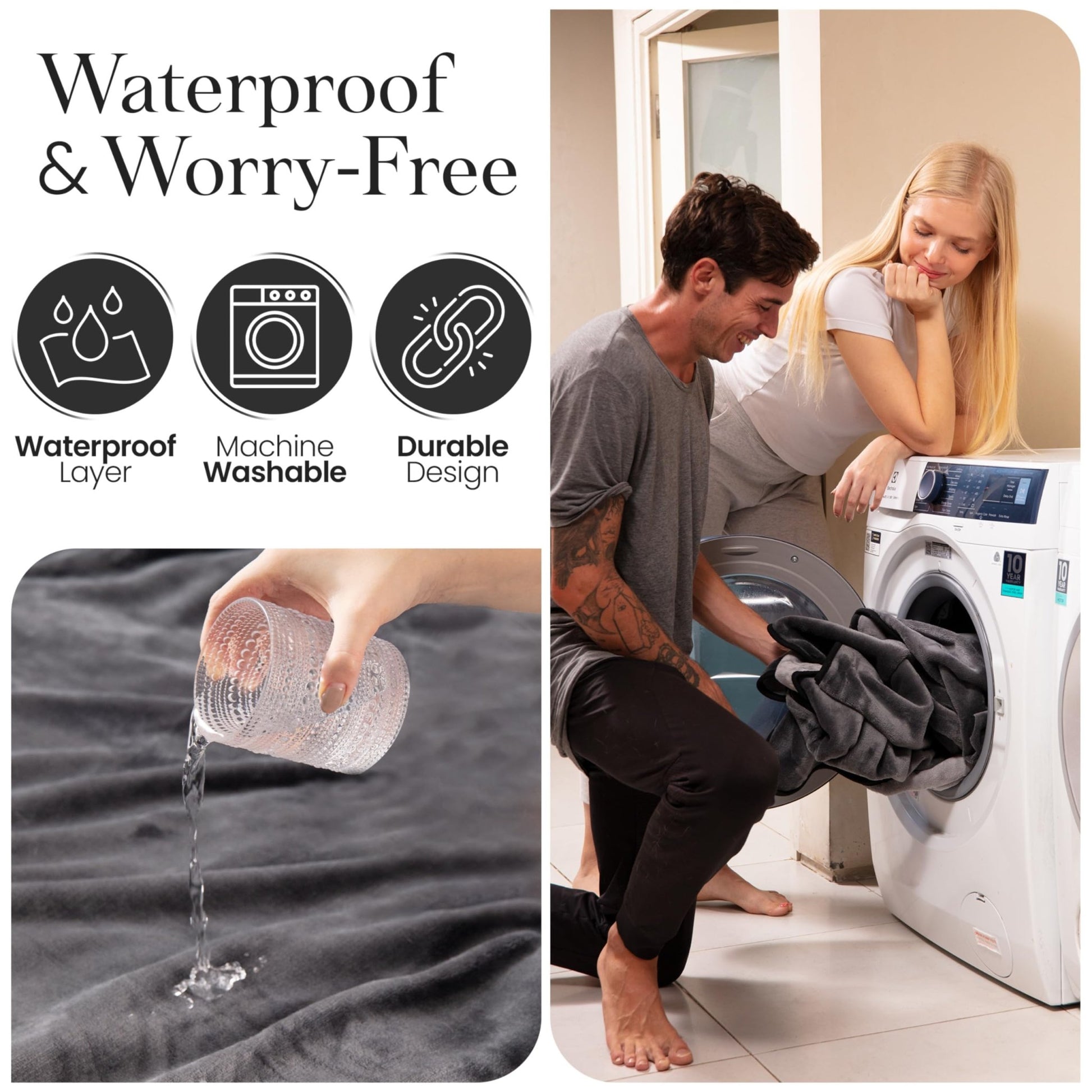 Queen Waterproof Intimacy Fleece Blanket - Vixen | Nova Network