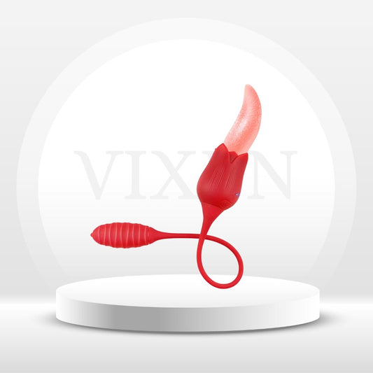 QueenVibe 2 - in - 1 Tongue & G - Spot Vibrator - Vixen | Nova Network