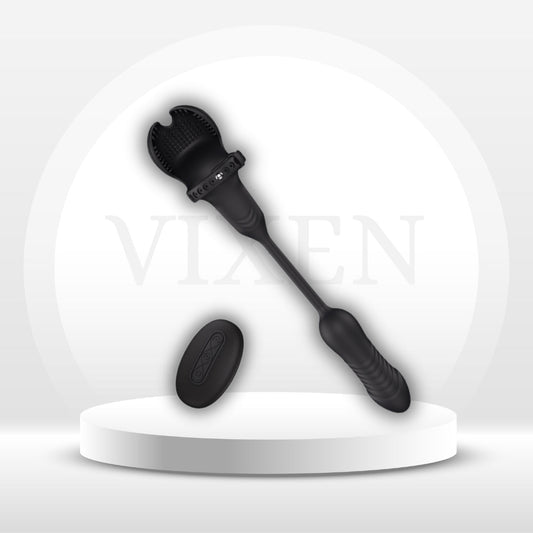 QuietCommand Thrusting Prostate Massager Cock Ring - Vixen | Nova Network