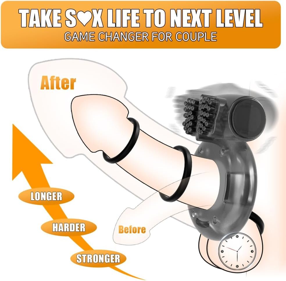 QuintetX Variety Cock Ring 5-Pack | Erection + Clit Vibe - Vixen | Nova Network