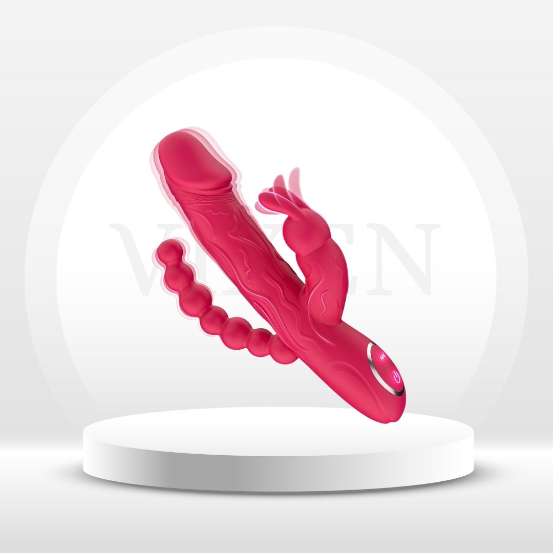 RabbitX 3 - in - 1 Rabbit Vibrator with Anal Beads - Vixen | Nova Network