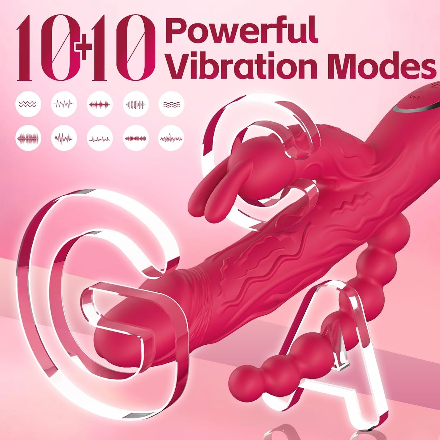 RabbitX 3 - in - 1 Rabbit Vibrator with Anal Beads - Vixen | Nova Network