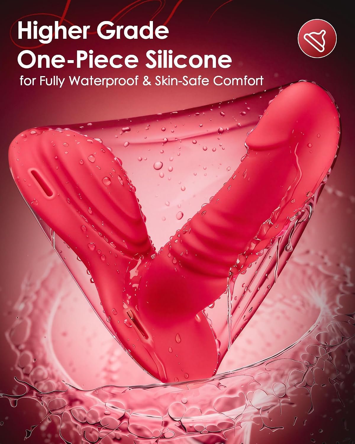 RadiantRide Strap-On Riding Thrusting Dildo – App Remote, Triple Motor - Vixen Adult Playroom