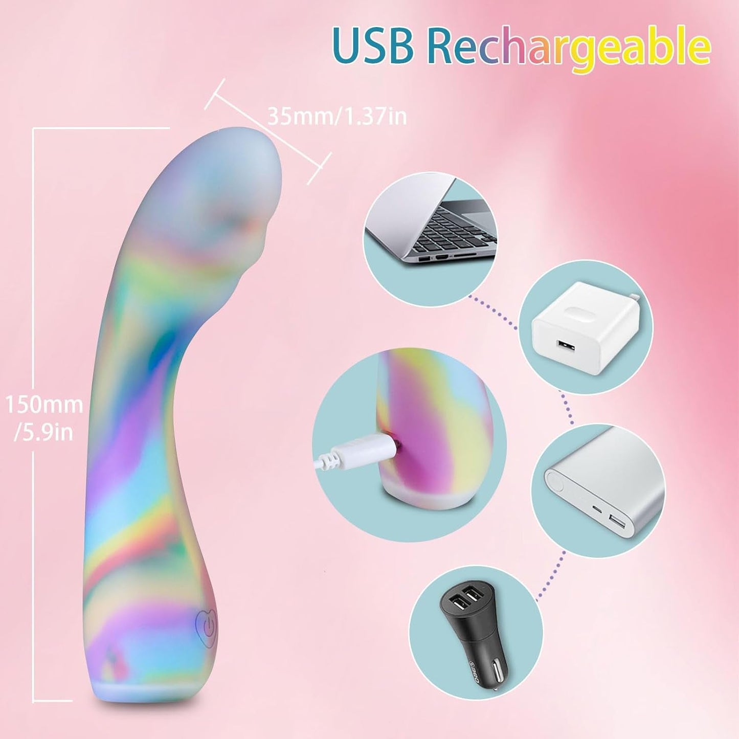 RainbowRush G - Spot Dildo Vibrator Wand - Vixen | Nova Network