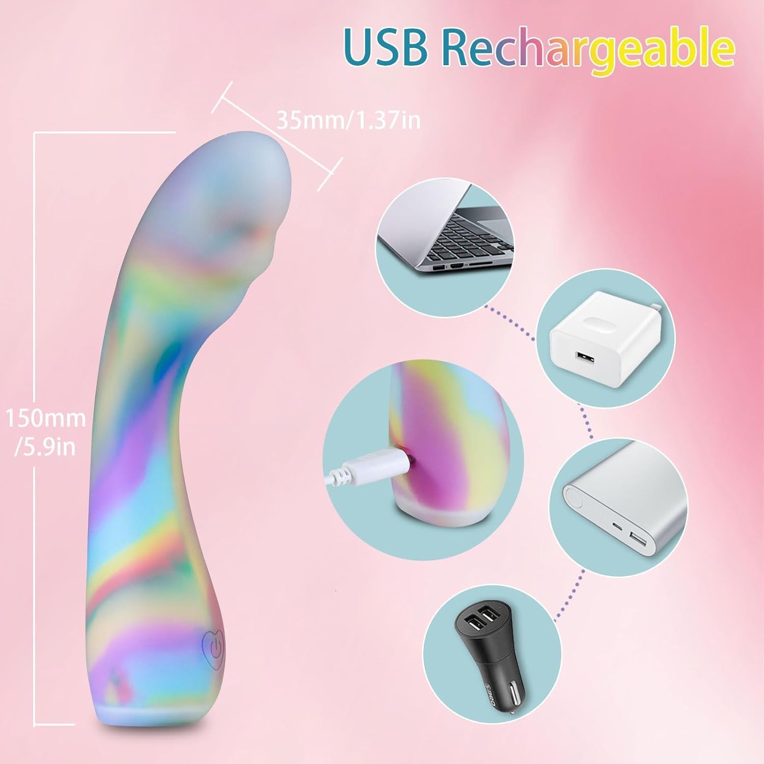 RainbowRush G - Spot Dildo Vibrator Wand - Vixen | Nova Network