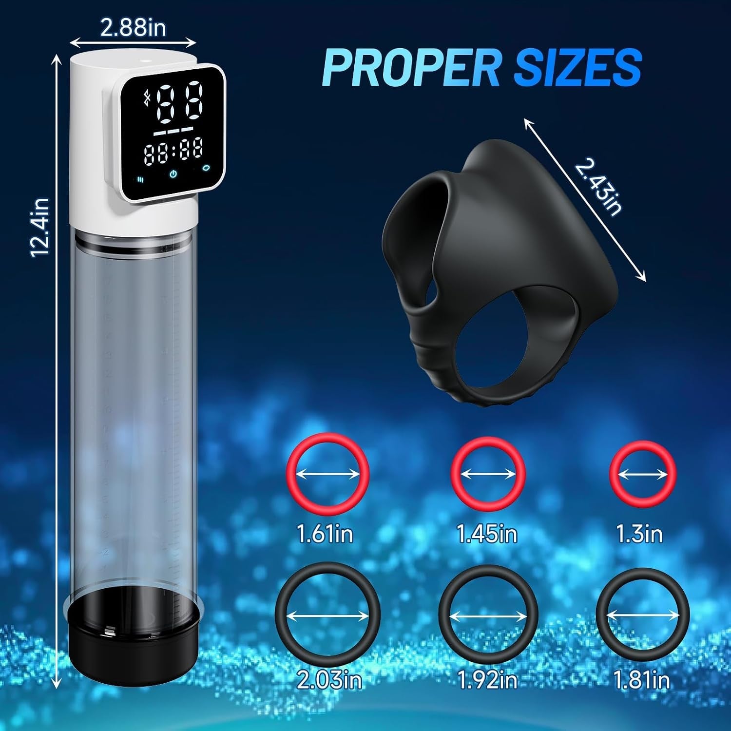 RangeMaster Penis Pump | 10 Suction Levels, Silent, IPX6 - Vixen Adult Playroom