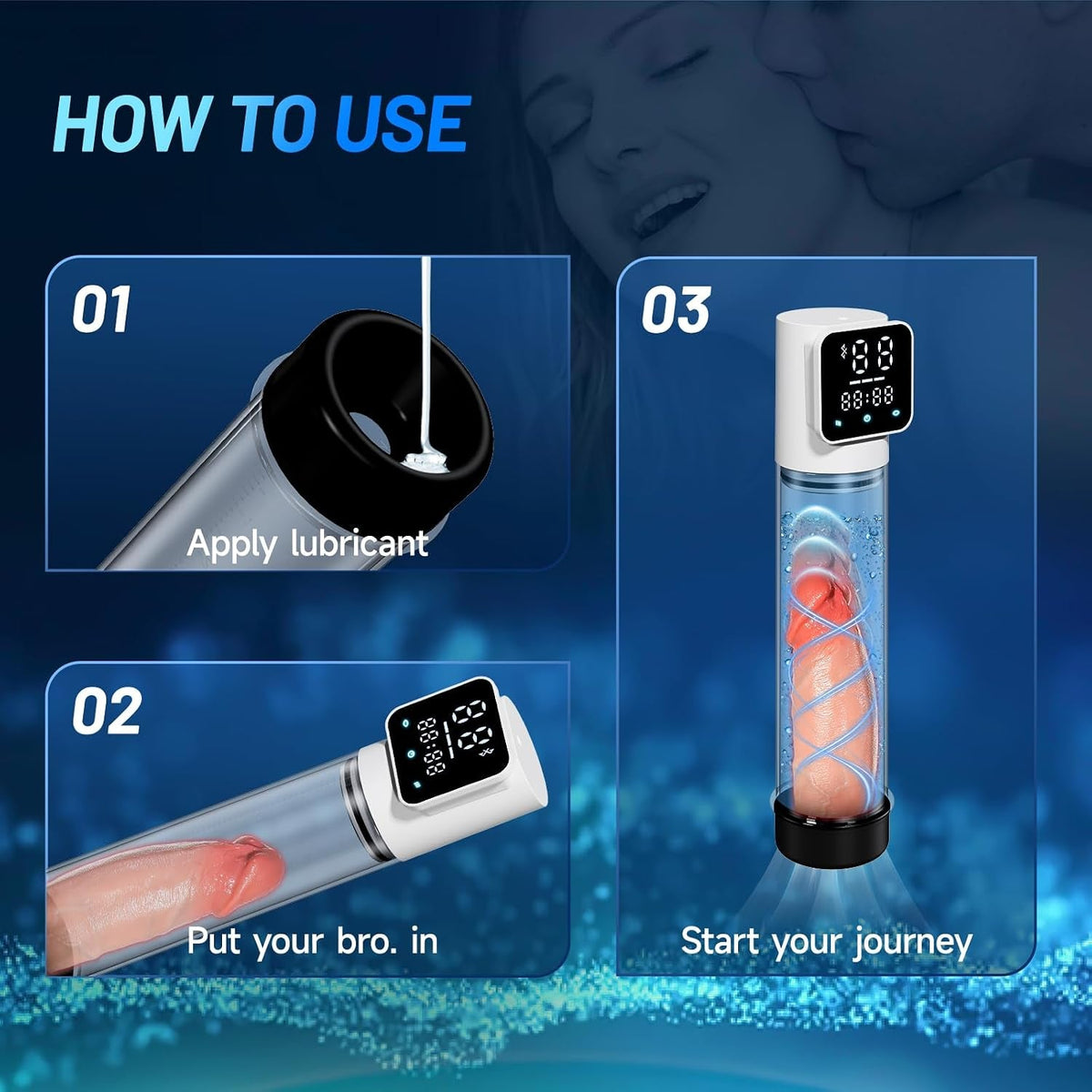 RangeMaster Penis Pump | 10 Suction Levels, Silent, IPX6 - Vixen Adult Playroom