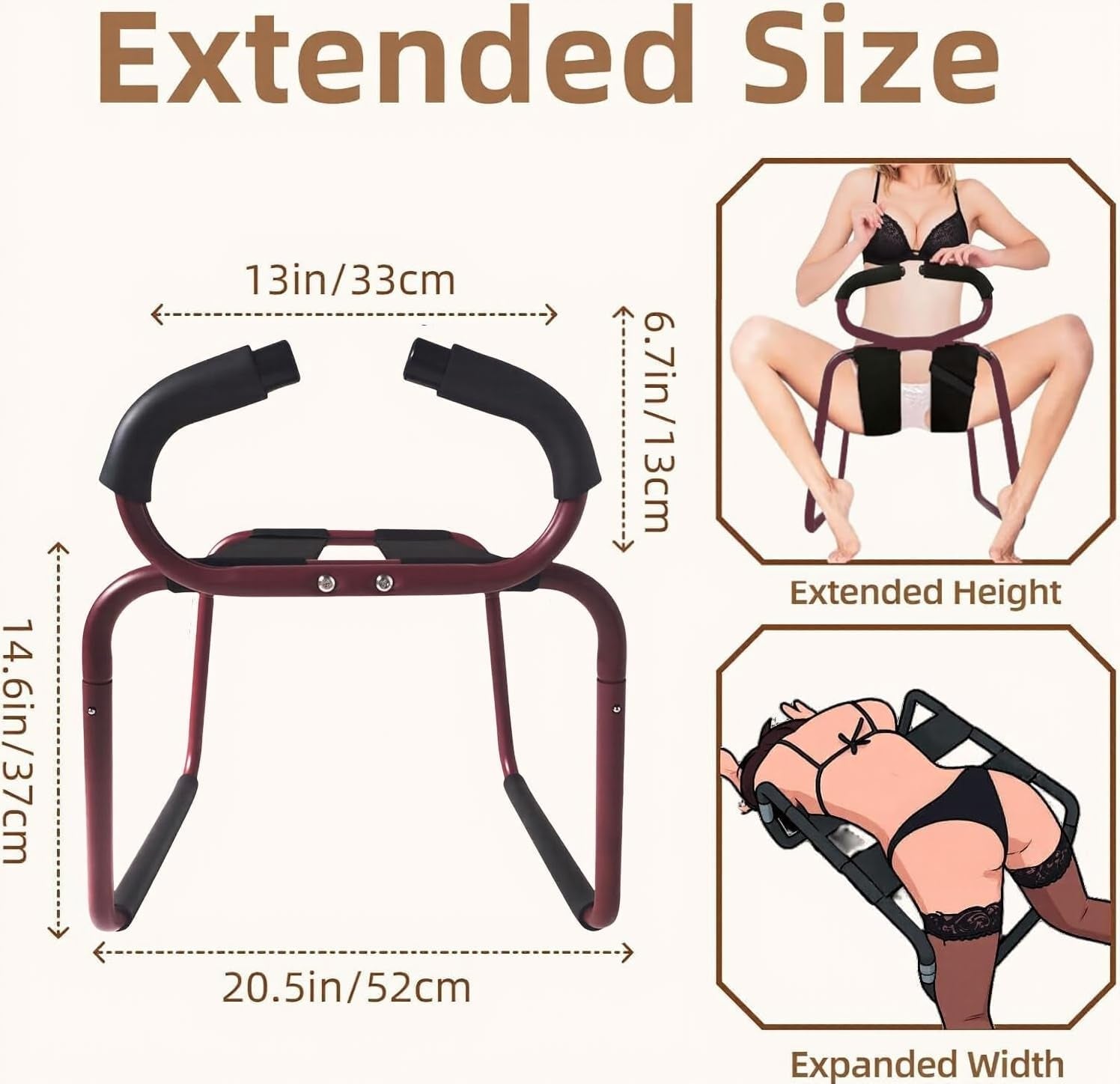 RaptureX Multifunction Sex Position Chair - Vixen Adult Playroom