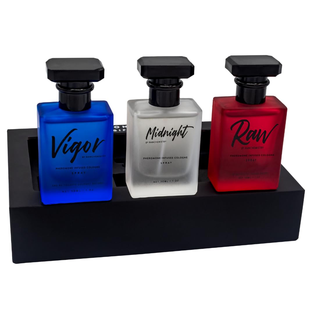 RawChemistry - A Pheromone Infused Mens Cologne Gift Set - Set of 3 Colognes - Vixen | Nova Network
