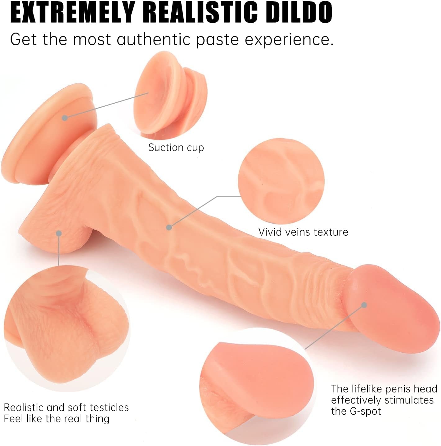 RealMate Realistic Silicone Strap-On Dildo & Harness - Vixen | Nova Network