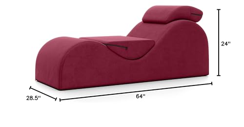 Red Luxury Intimate Lounge Chaise - Vixen | Nova Network