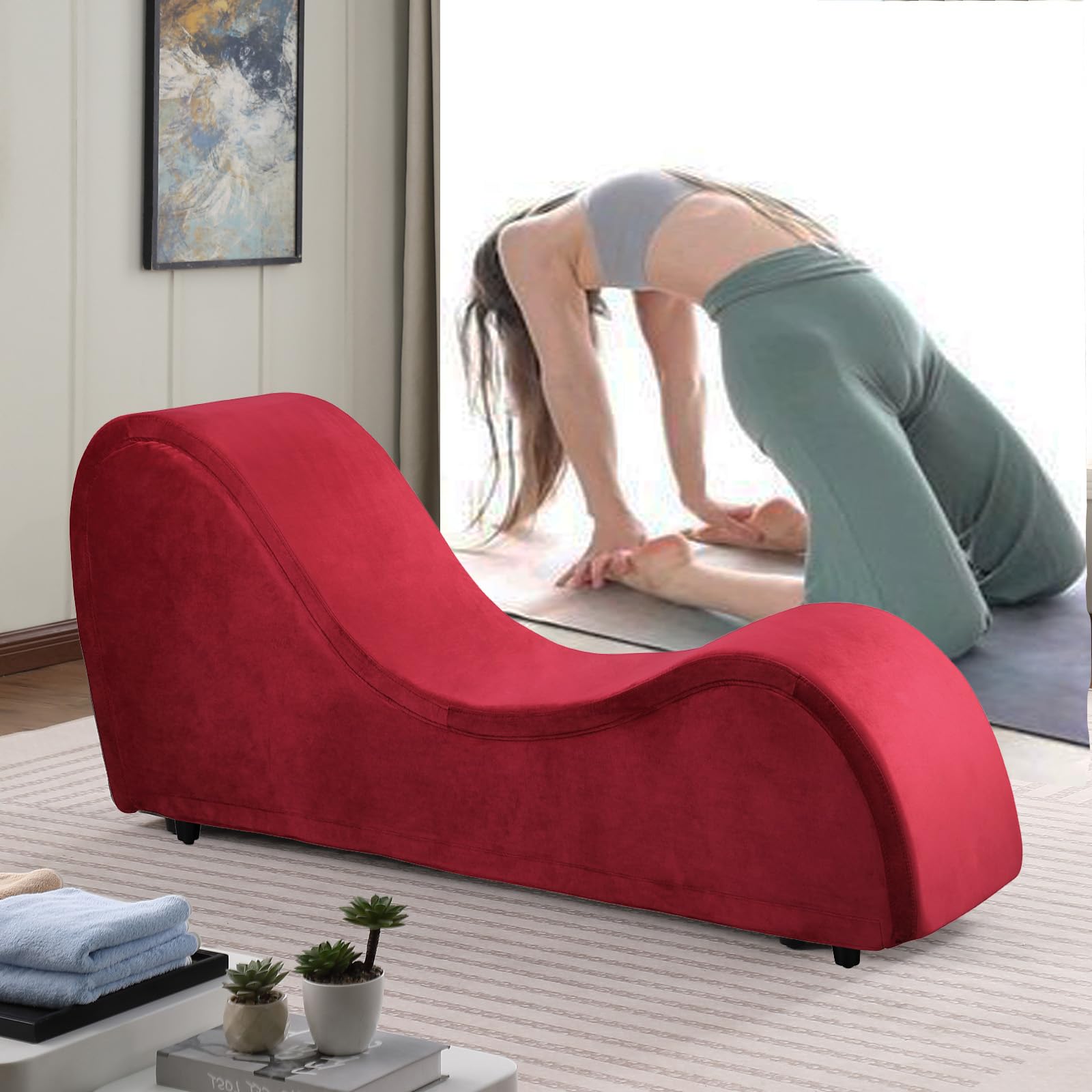 Red Velvet Intimate Experience Chaise - Vixen | Nova Network
