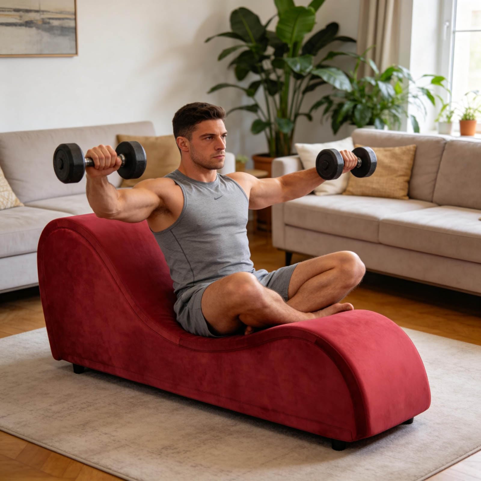 Red Velvet Intimate Experience Chaise - Vixen | Nova Network