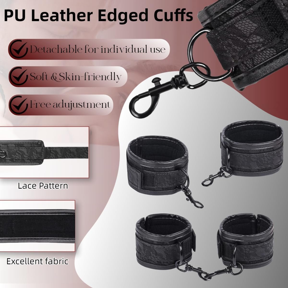 ReignSpread BDSM Spreader Bar Bondage Restraint Kit - Vixen Adult Playroom