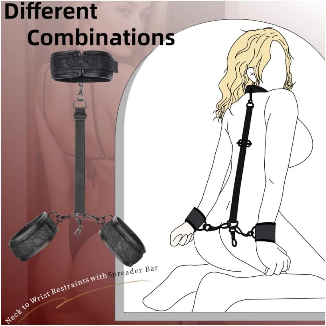 ReignSpread BDSM Spreader Bar Bondage Restraint Kit - Vixen Adult Playroom