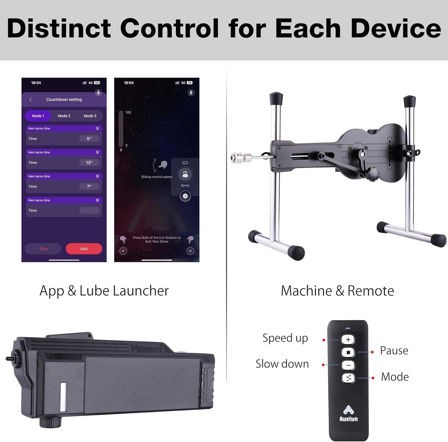 RhythmDrive Sex Machine with Remote & App Control | 8 Modes 60W - Vixen Adult Playroom