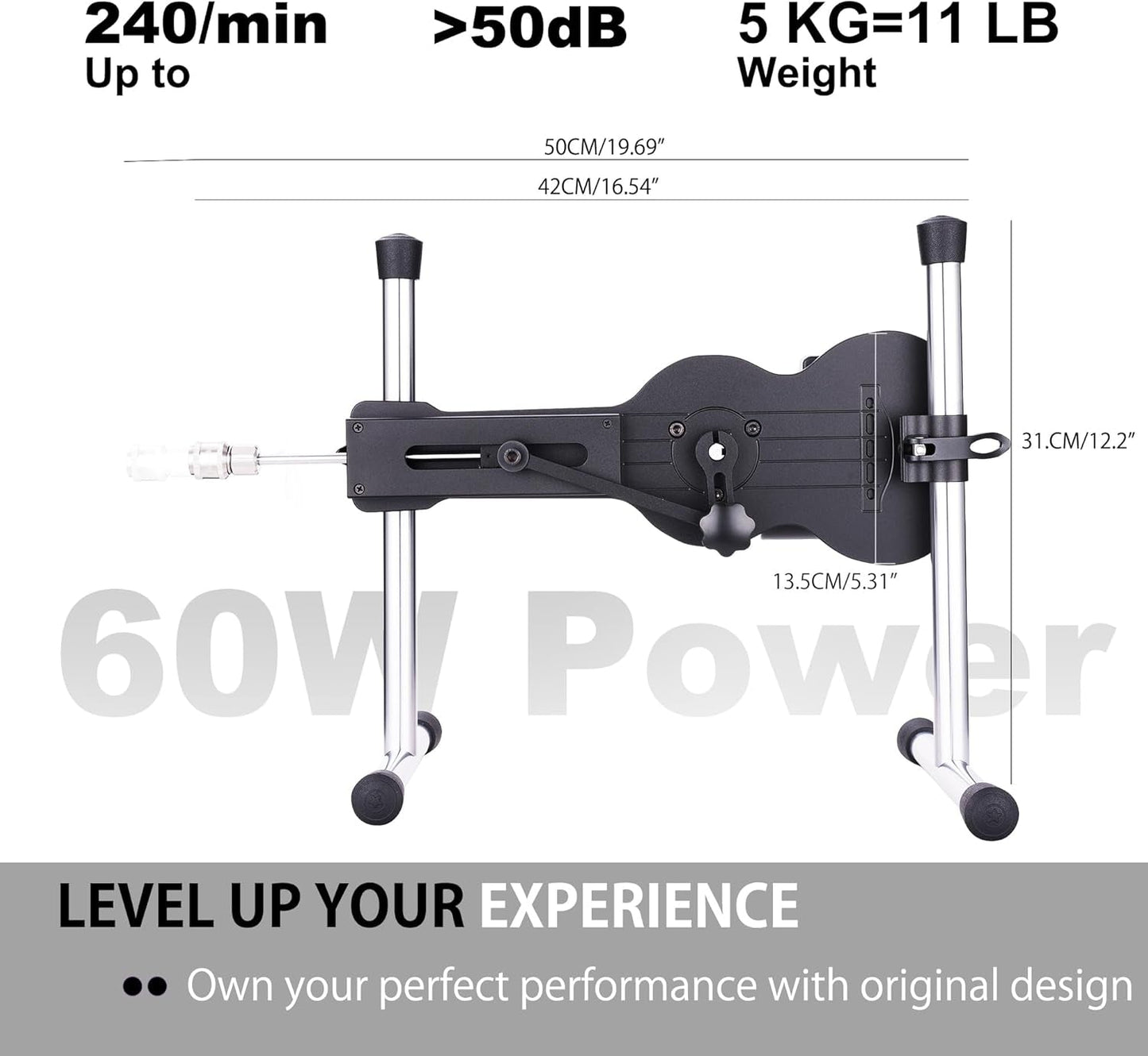 RhythmDrive Sex Machine with Remote & App Control | 8 Modes 60W - Vixen Adult Playroom