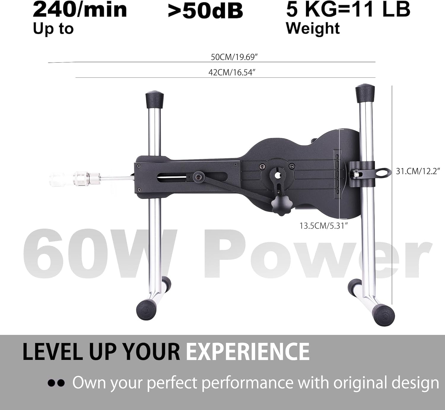 RhythmDrive Sex Machine with Remote & App Control | 8 Modes 60W - Vixen Adult Playroom