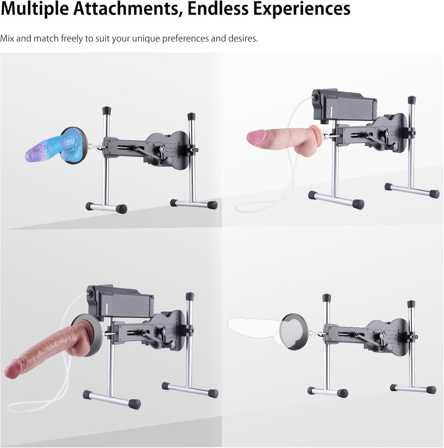 RhythmDrive Sex Machine with Remote & App Control | 8 Modes 60W - Vixen Adult Playroom