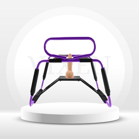 RhythmRide Adjustable Sex Chair with Bouncer Base & Handrail - Vixen | Nova Network
