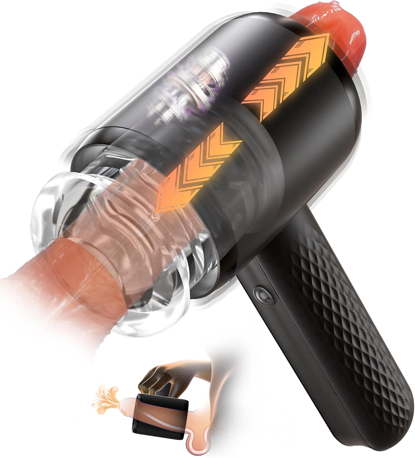 RhythmRide Thrusting Vibrating Male Stroker - Vixen | Nova Network