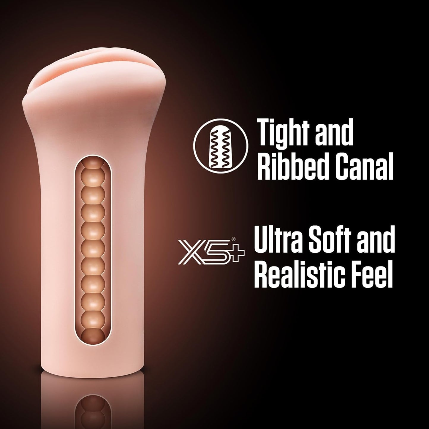 RibbedMuse Realistic Ribbed Pocket Pussy Stroker - Vixen | Nova Network