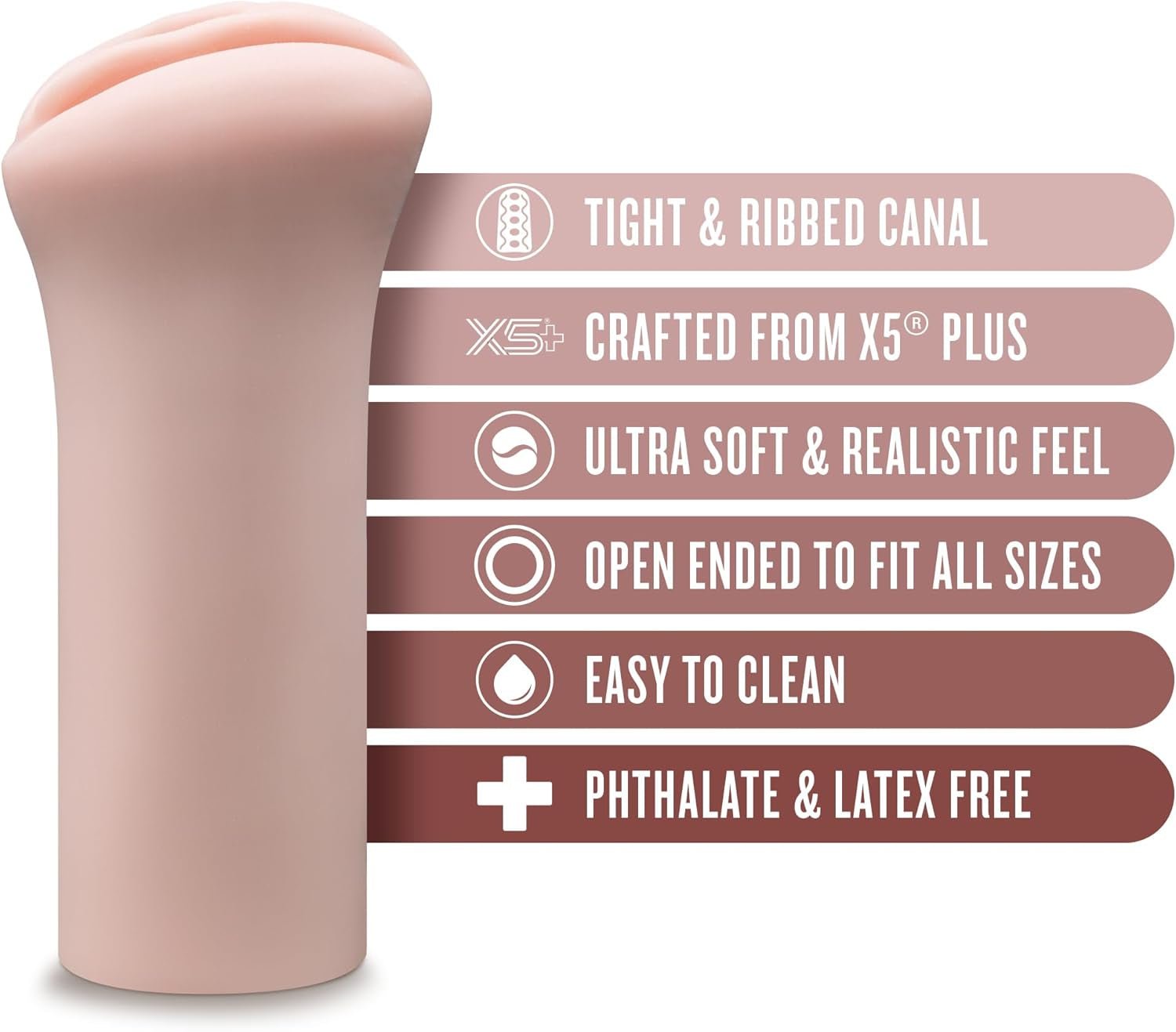 RibbedMuse Realistic Ribbed Pocket Pussy Stroker - Vixen | Nova Network