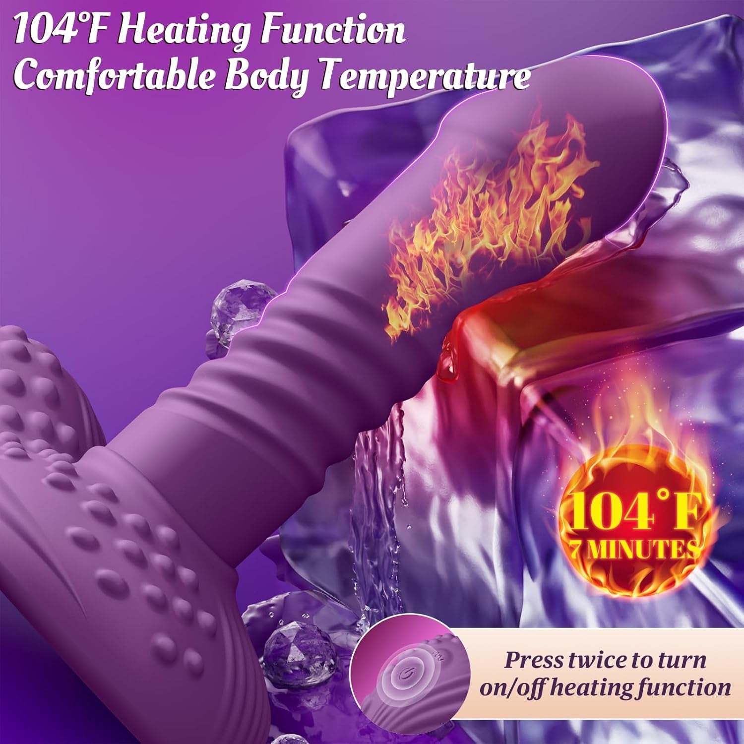 RideBloom Heating Thrusting Riding Dildo - Vixen | Nova Network