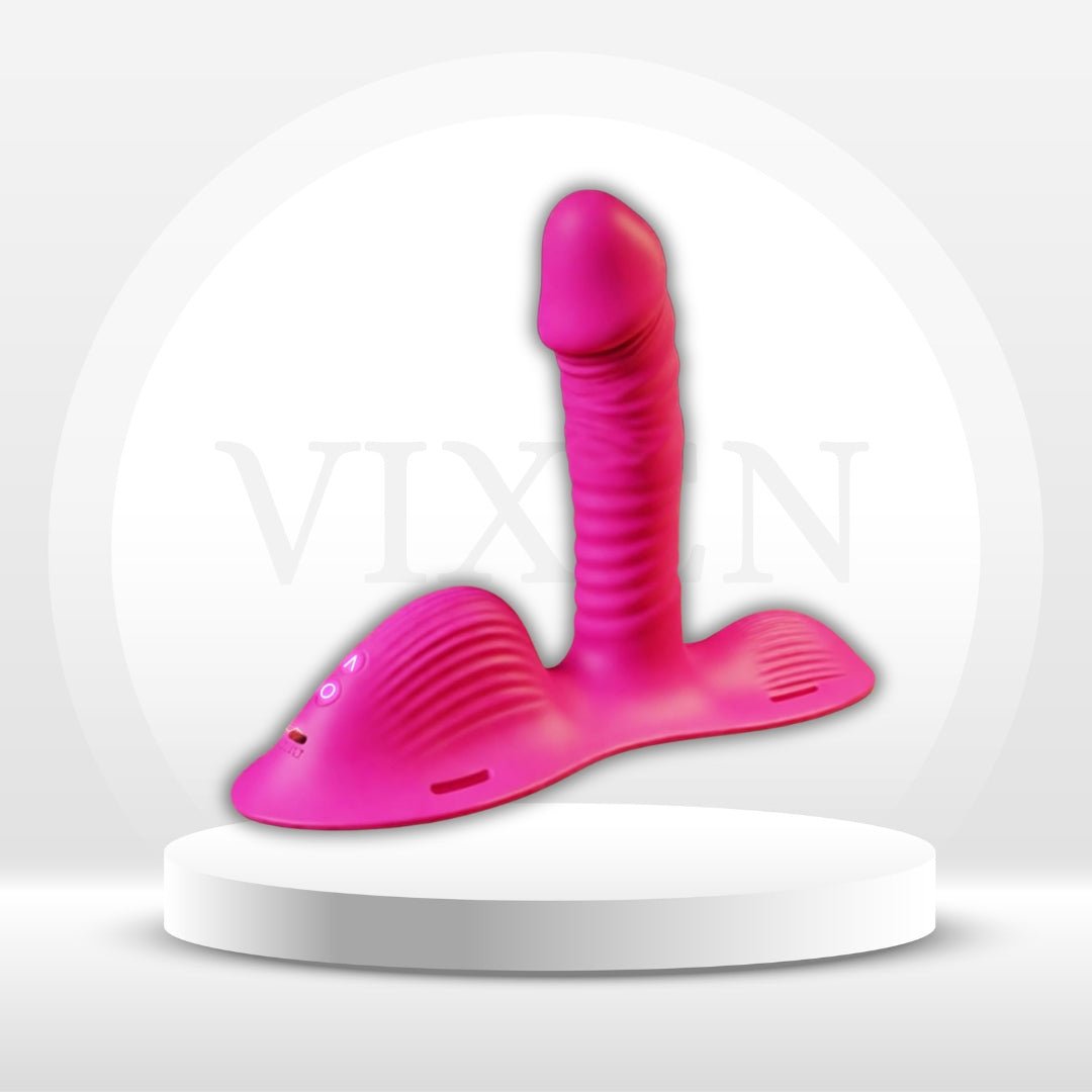 RideEase Wearable Strap-On Riding Thrusting Dildo Vibrator - Vixen | Nova Network