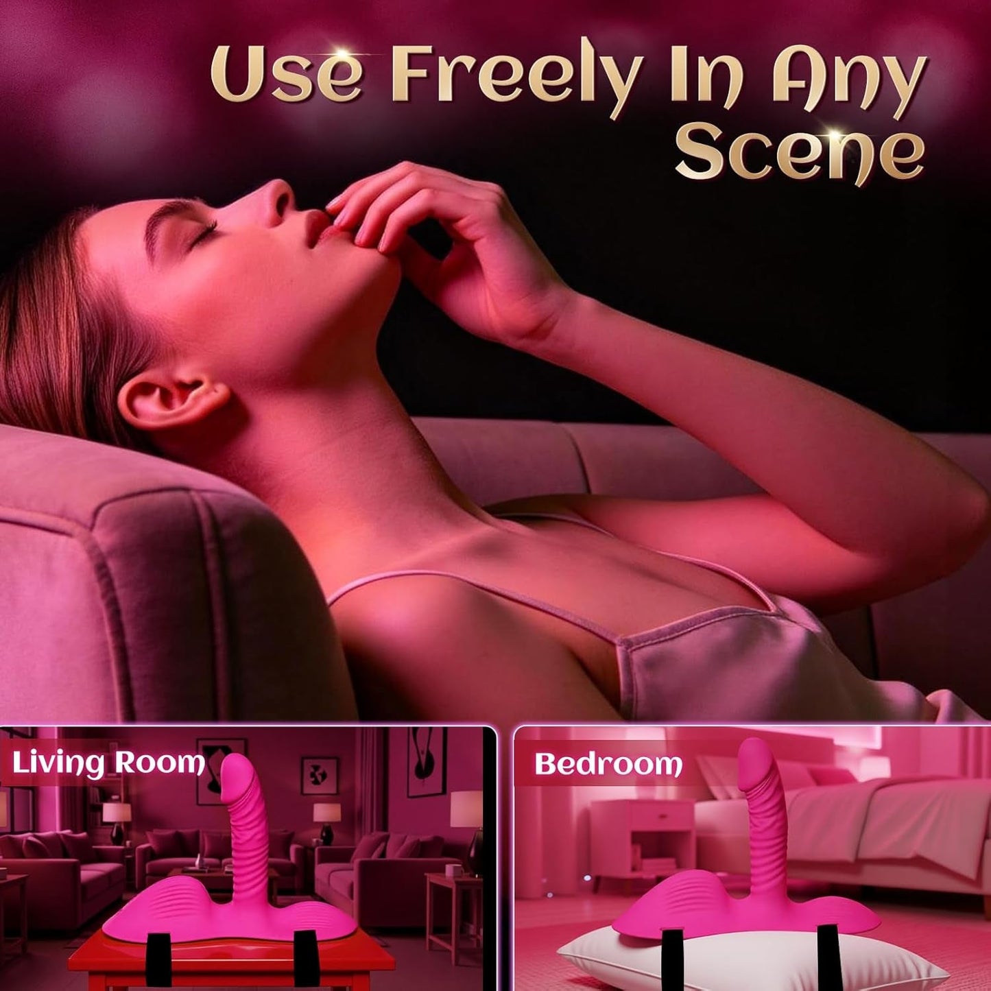 RideEase Wearable Strap-On Riding Thrusting Dildo Vibrator - Vixen | Nova Network