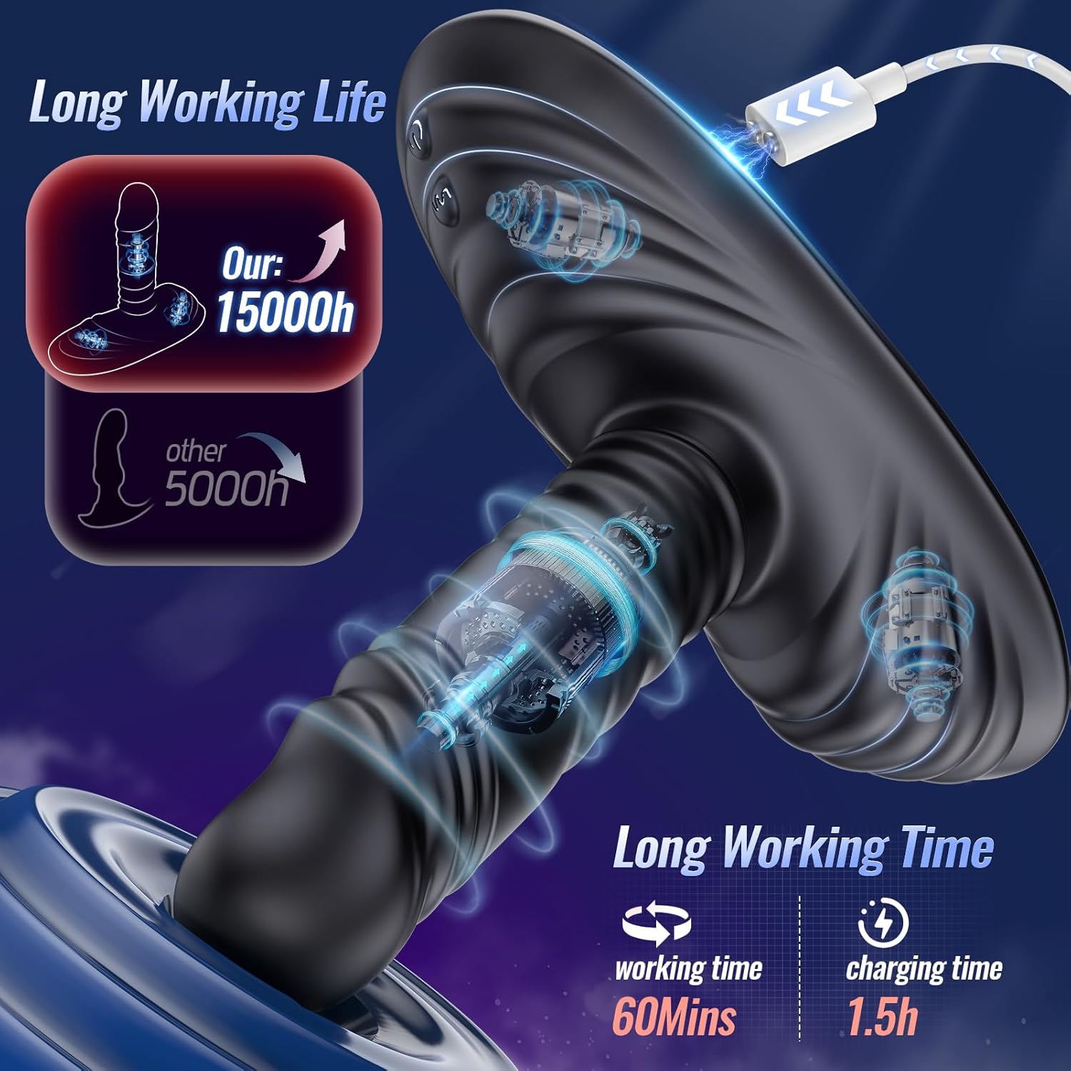 RiderMax 7 - in - 1 Thrusting Anal Prostate Toy - Vixen | Nova Network