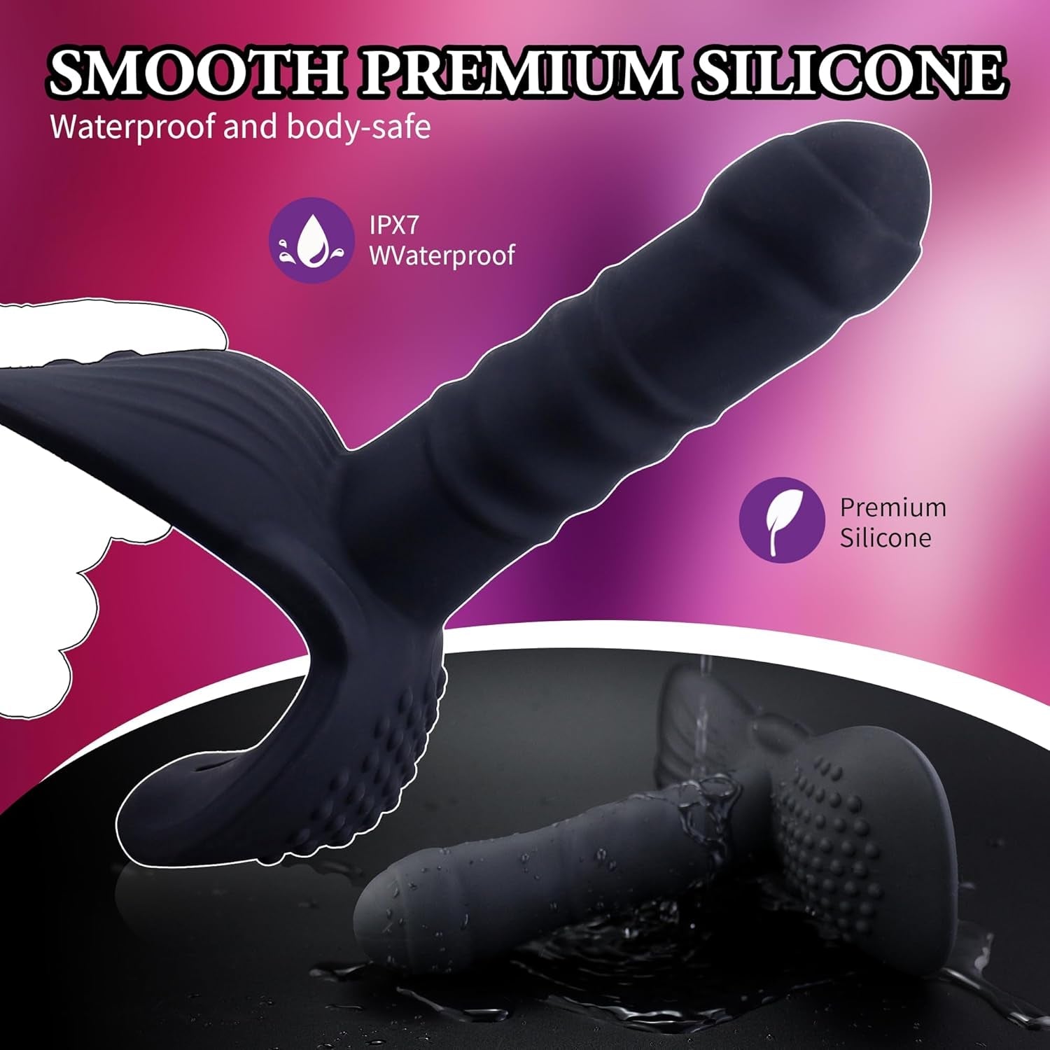 RideThrust Thrusting Ride - On Dildo Vibrator - Vixen | Nova Network